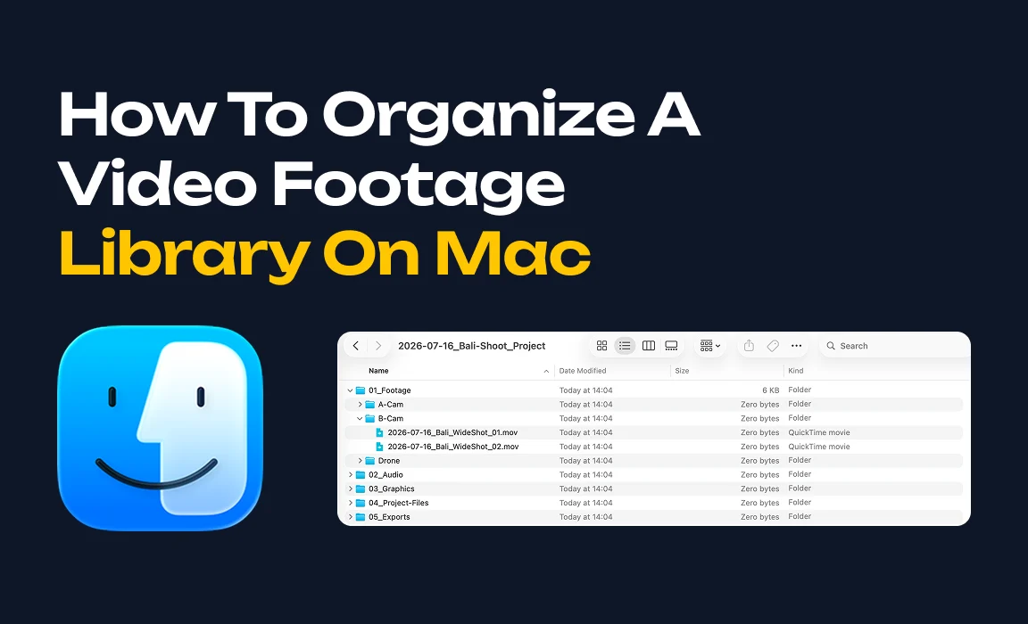 How To Organize A Video Footage Library On Mac